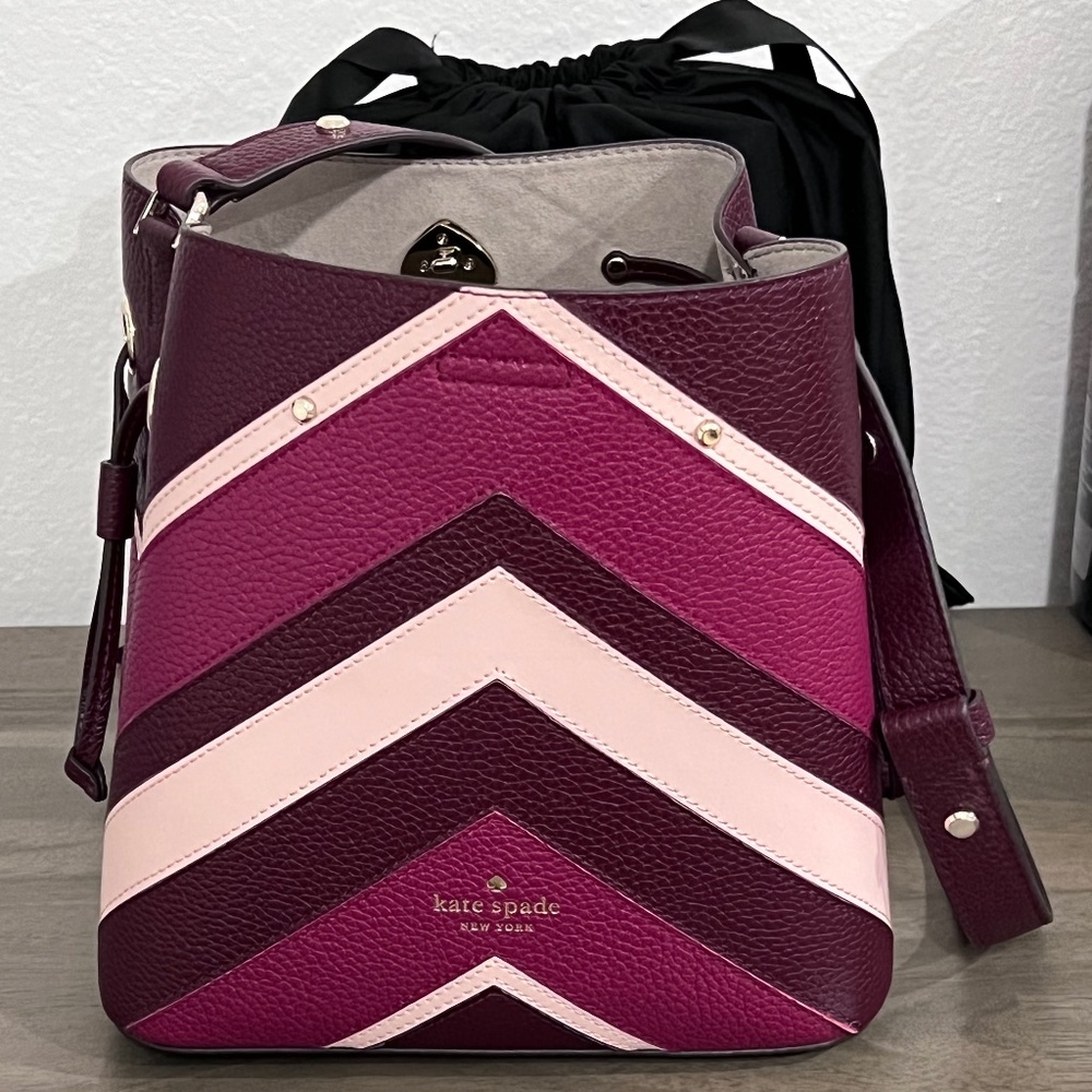 Kate Spade Marty Small Chevron Bucket Bag